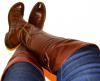 Wearing Ladies Flat Boots