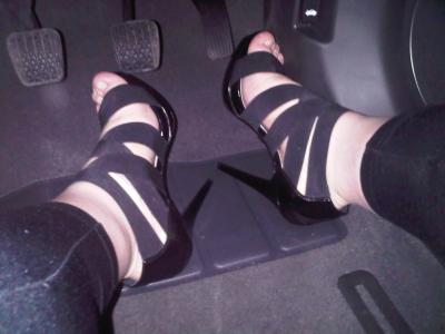 driving in heels