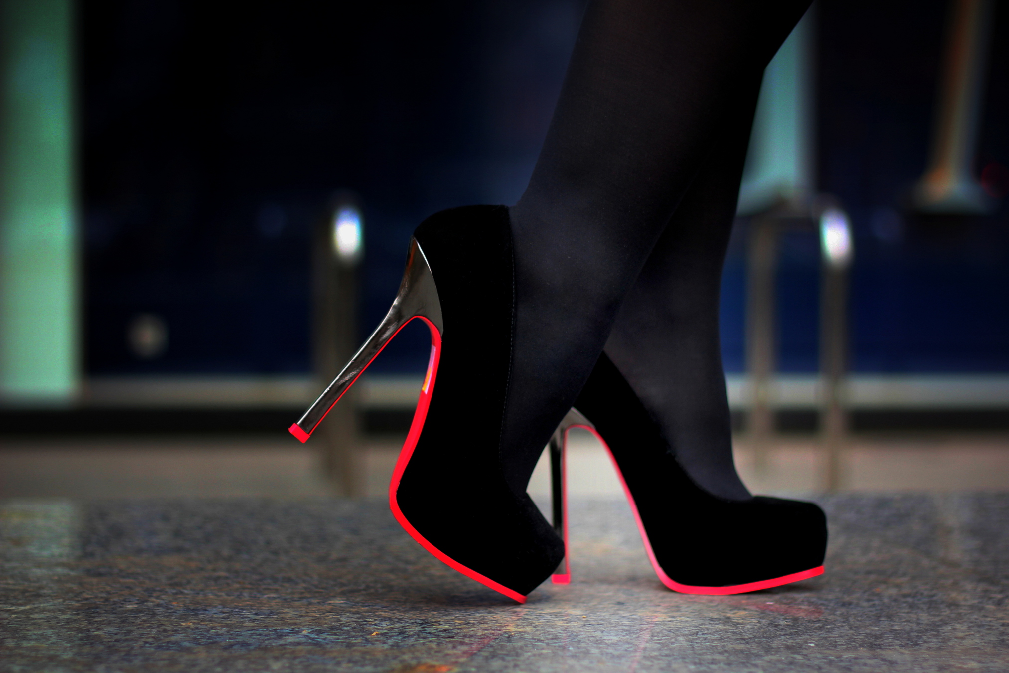 five inch heels