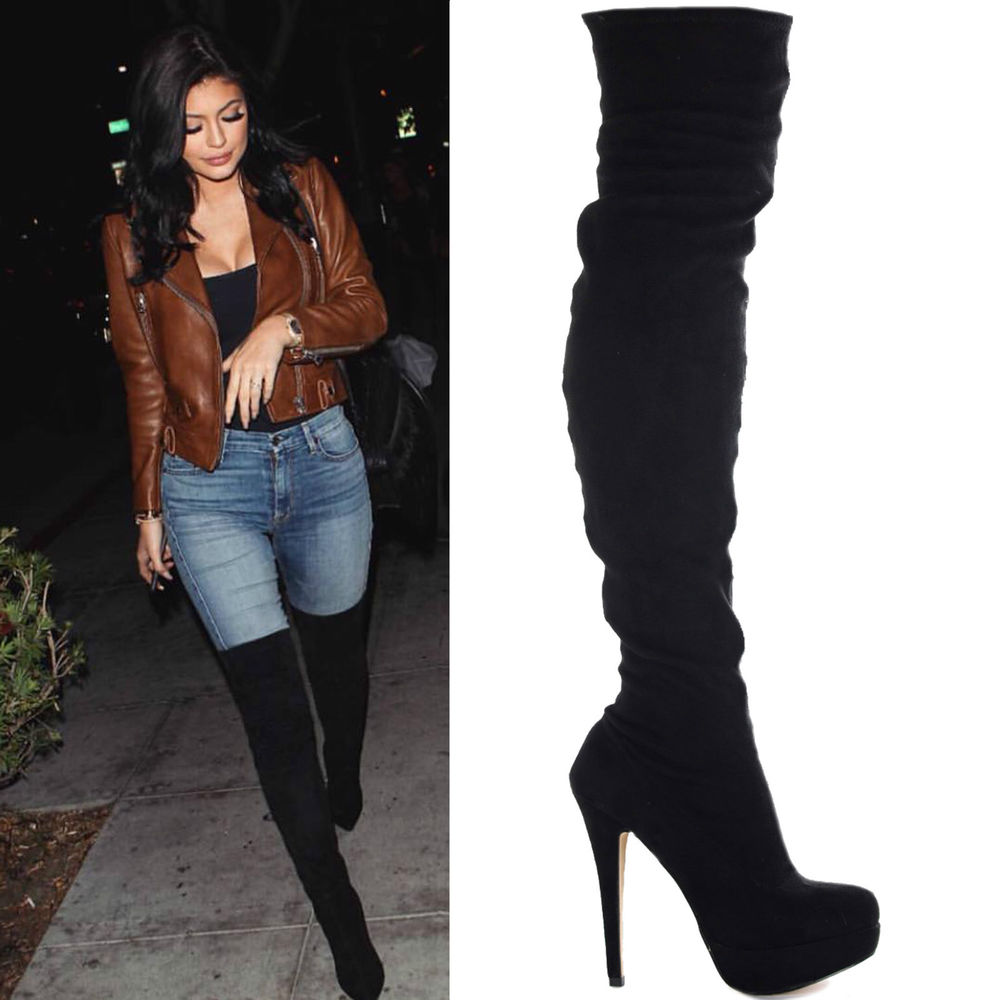 knee high heel boots outfits