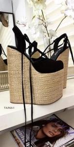 Black Lace Up High Heel Wedge Sandals _ Tajna Shoes_5.jpg