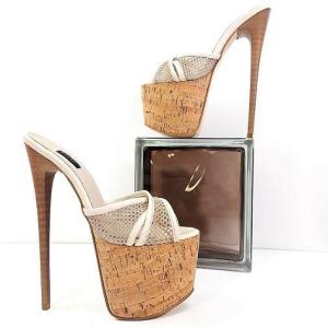 Cream Cork Detail Fishnet High Heel Mules _ Tajna Shoes_2.jpg